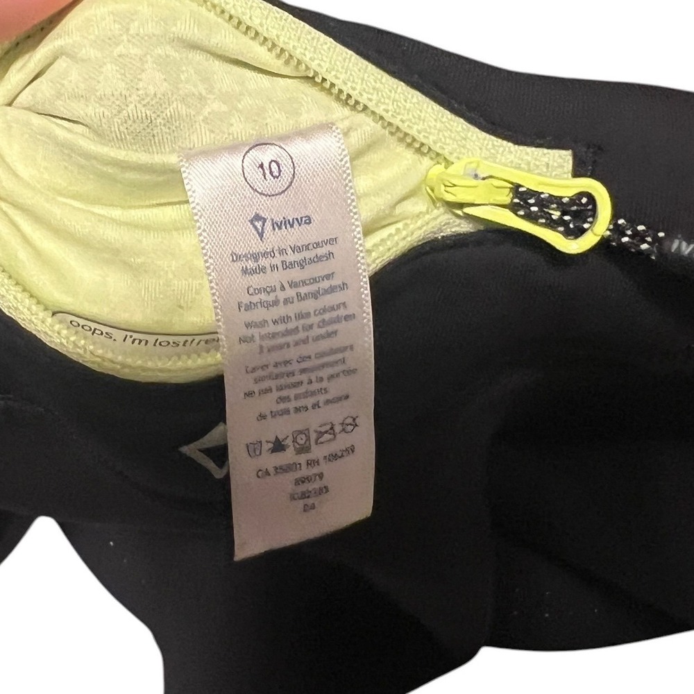 ivivva by Lululemon Black Perforated Athletic Skort Size 10 - Picture 8 of 8